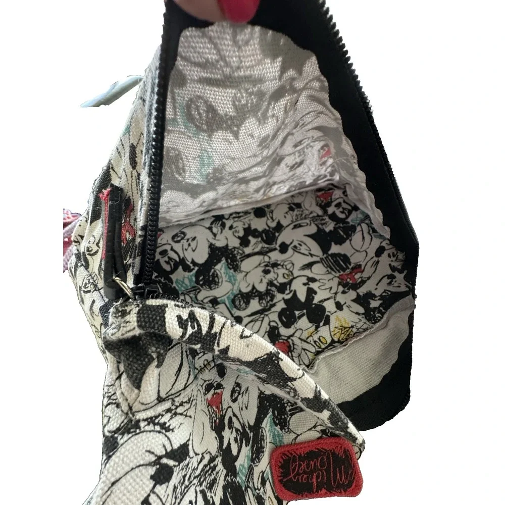 Disneyland Paris Mickey Mouse Official Backpack EuroDisney Black & White Canvas